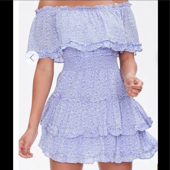 Forever 21 Dresses & Skirts - Purple floral tiered dress
